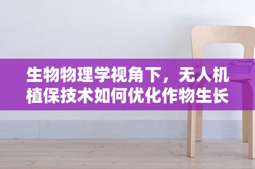 生物物理学视角下，无人机植保技术如何优化作物生长环境？
