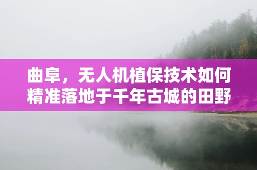 曲阜，无人机植保技术如何精准落地于千年古城的田野？