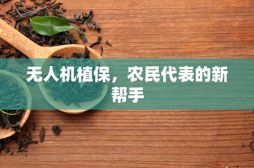 无人机植保，农民代表的新帮手