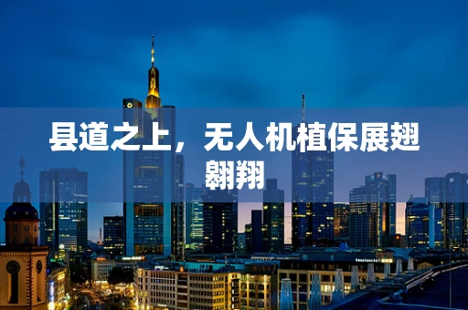 县道之上，无人机植保展翅翱翔