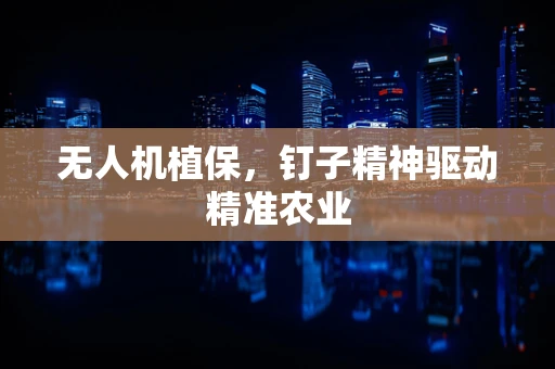无人机植保，钉子精神驱动精准农业