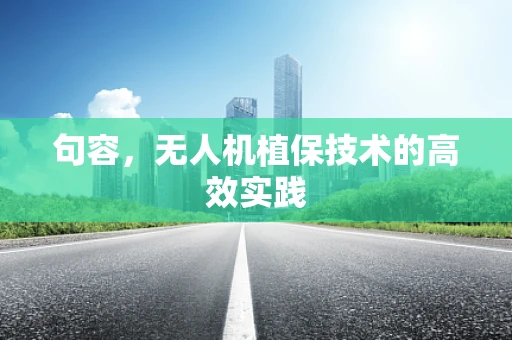 句容，无人机植保技术的高效实践