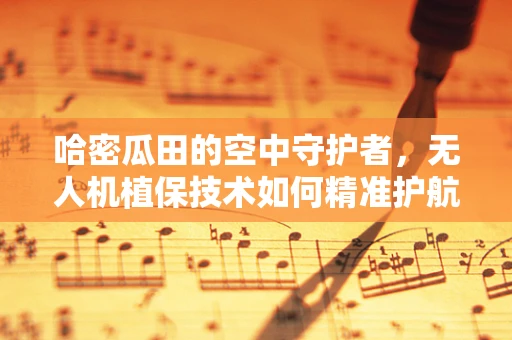 哈密瓜田的空中守护者，无人机植保技术如何精准护航甜蜜产业？
