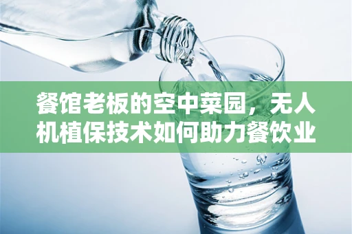 餐馆老板的空中菜园，无人机植保技术如何助力餐饮业绿色升级？