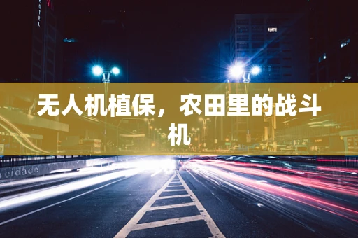 无人机植保，农田里的战斗机
