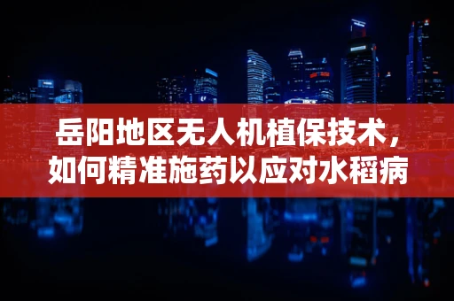 岳阳地区无人机植保技术，如何精准施药以应对水稻病虫害？