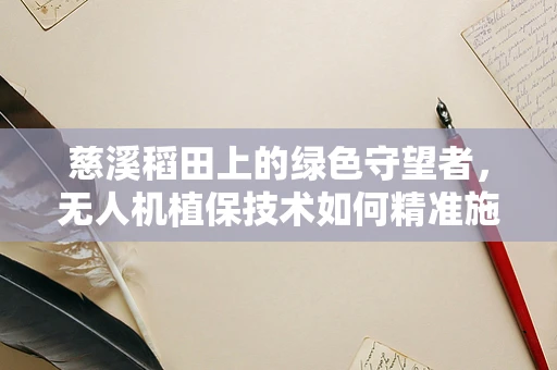 慈溪稻田上的绿色守望者，无人机植保技术如何精准施策？