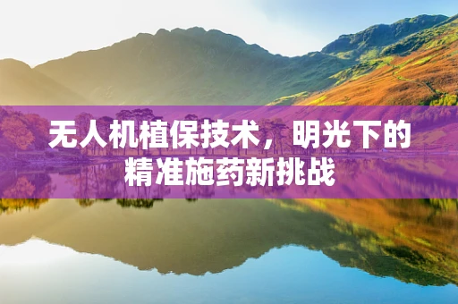 无人机植保技术，明光下的精准施药新挑战