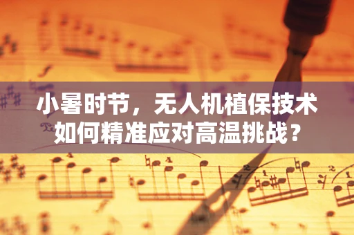 小暑时节，无人机植保技术如何精准应对高温挑战？