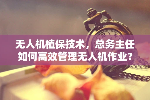 无人机植保技术，总务主任如何高效管理无人机作业？