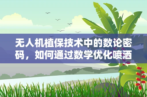 无人机植保技术中的数论密码，如何通过数学优化喷洒路径？