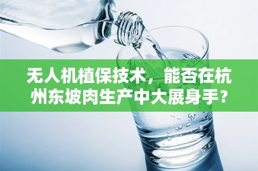 无人机植保技术，能否在杭州东坡肉生产中大展身手？