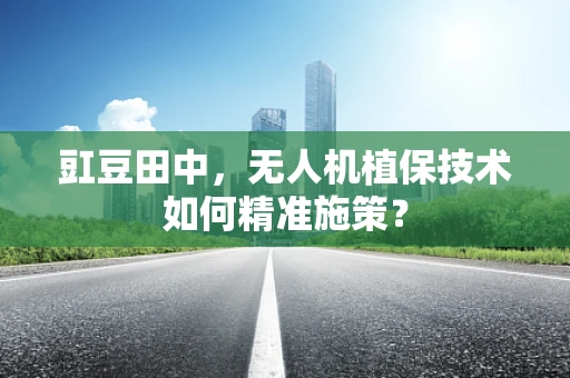 豇豆田中，无人机植保技术如何精准施策？