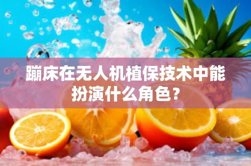 蹦床在无人机植保技术中能扮演什么角色？