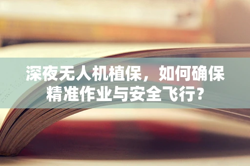 深夜无人机植保，如何确保精准作业与安全飞行？