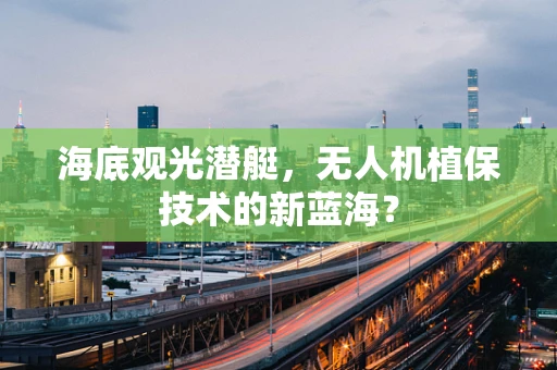 海底观光潜艇，无人机植保技术的新蓝海？