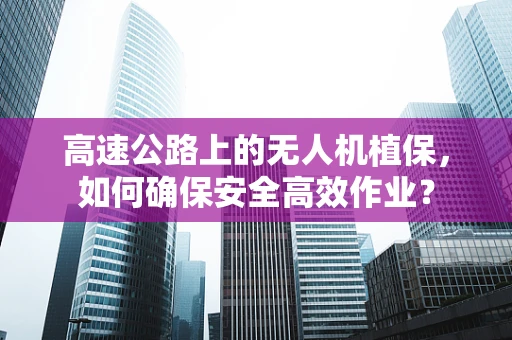 高速公路上的无人机植保，如何确保安全高效作业？