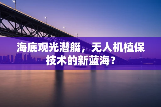 海底观光潜艇，无人机植保技术的新蓝海？
