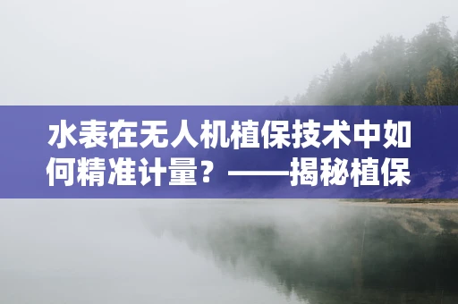 水表在无人机植保技术中如何精准计量？——揭秘植保新利器