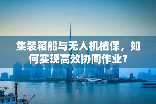 集装箱船与无人机植保，如何实现高效协同作业？