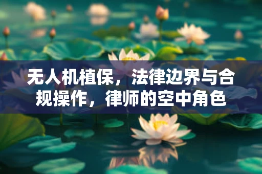 无人机植保，法律边界与合规操作，律师的空中角色