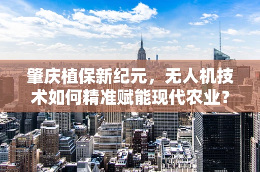 肇庆植保新纪元，无人机技术如何精准赋能现代农业？