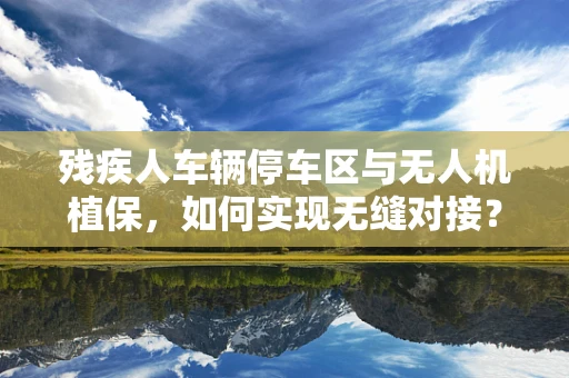 残疾人车辆停车区与无人机植保，如何实现无缝对接？