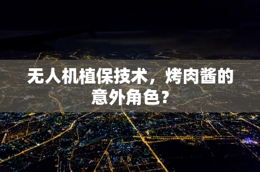 无人机植保技术，烤肉酱的意外角色？