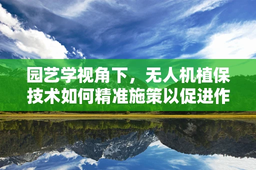 园艺学视角下，无人机植保技术如何精准施策以促进作物健康？