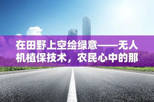 在田野上空绘绿意——无人机植保技术，农民心中的那份欣慰