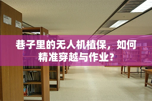 巷子里的无人机植保，如何精准穿越与作业？