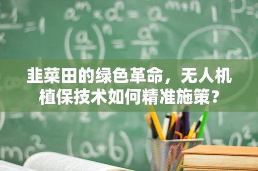 韭菜田的绿色革命，无人机植保技术如何精准施策？