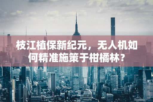 枝江植保新纪元，无人机如何精准施策于柑橘林？