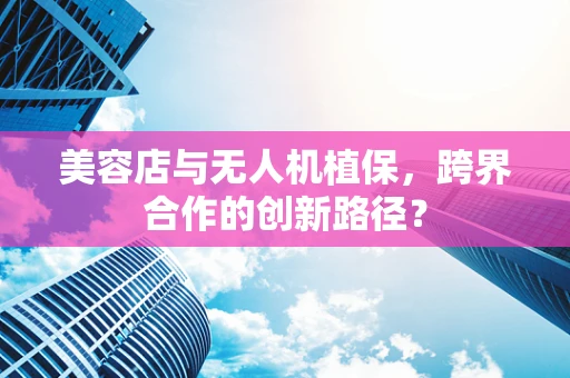 美容店与无人机植保，跨界合作的创新路径？