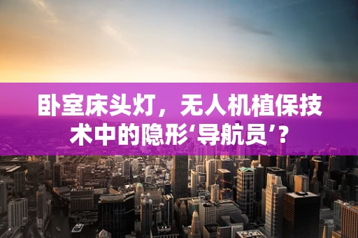 卧室床头灯，无人机植保技术中的隐形‘导航员’？