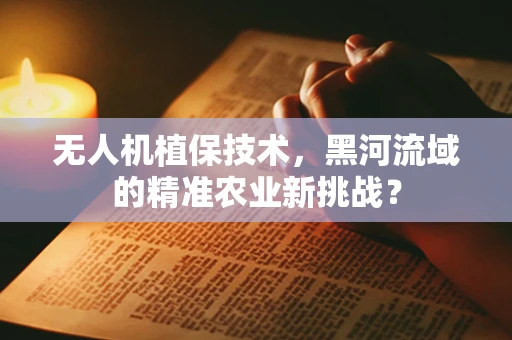 无人机植保技术，黑河流域的精准农业新挑战？