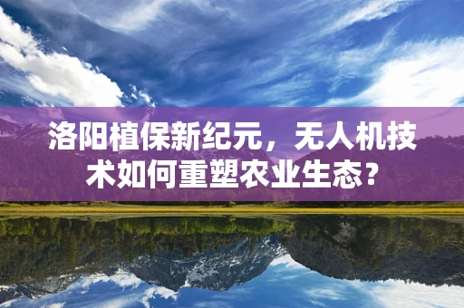 洛阳植保新纪元，无人机技术如何重塑农业生态？