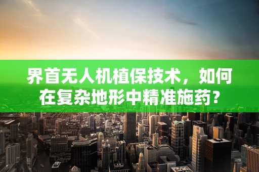 界首无人机植保技术，如何在复杂地形中精准施药？