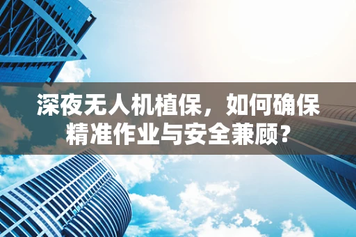 深夜无人机植保，如何确保精准作业与安全兼顾？