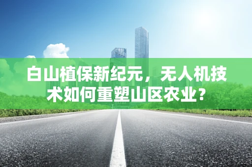 白山植保新纪元，无人机技术如何重塑山区农业？