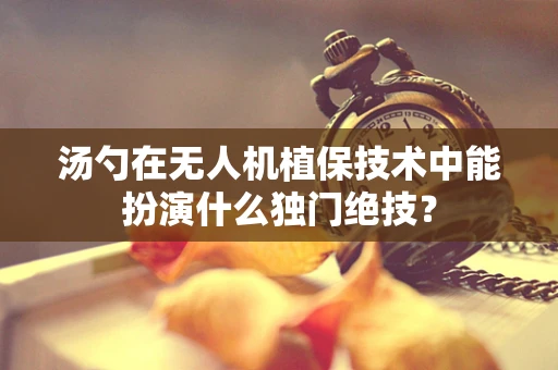 汤勺在无人机植保技术中能扮演什么独门绝技？