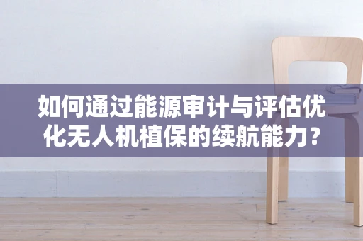 如何通过能源审计与评估优化无人机植保的续航能力？