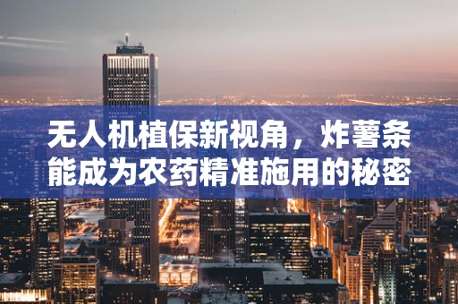 无人机植保新视角，炸薯条能成为农药精准施用的秘密武器吗？