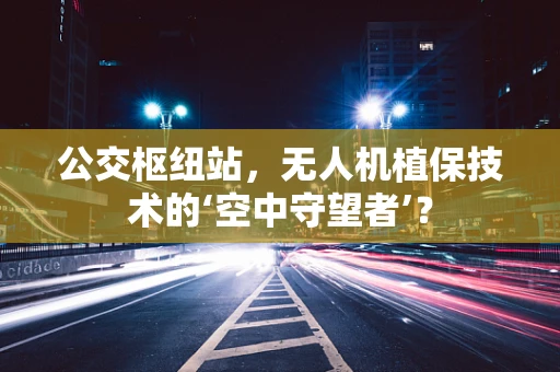 公交枢纽站，无人机植保技术的‘空中守望者’？