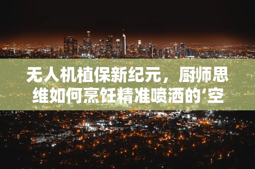 无人机植保新纪元，厨师思维如何烹饪精准喷洒的‘空中大餐’？