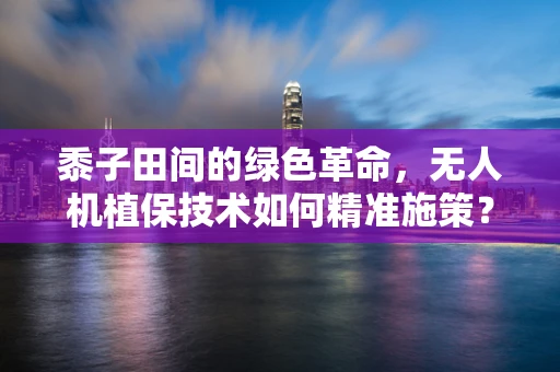 黍子田间的绿色革命，无人机植保技术如何精准施策？