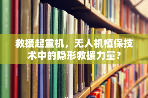 救援起重机，无人机植保技术中的隐形救援力量？