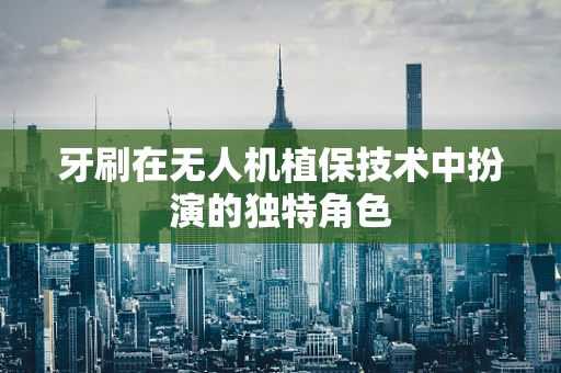 牙刷在无人机植保技术中扮演的独特角色