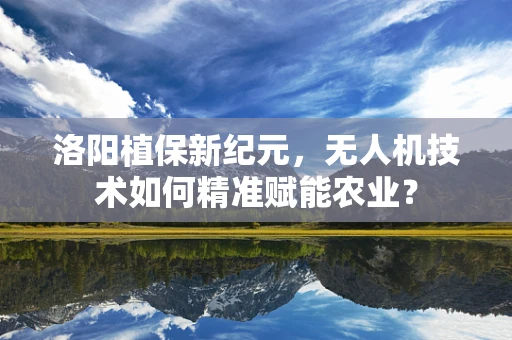 洛阳植保新纪元，无人机技术如何精准赋能农业？