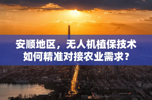 安顺地区，无人机植保技术如何精准对接农业需求？